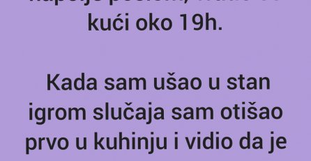"Oko 10 ujutru sam sebi skuvao kafu, oko 12h otisao napolje poslom"