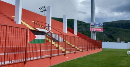 Navijači Veleža pružili podršku Palestini