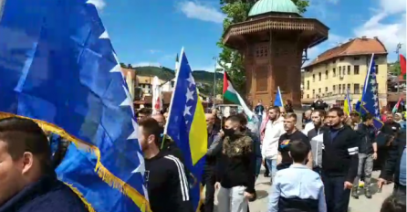 Sarajlije na mirnom skupu podrške Palestini: "Uz tebe smo, Gazo"