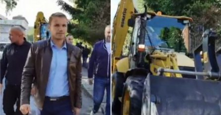 Draško Stanivuković dovezao bagere ispred „Kajaka“, počinje rušenje objekta Mileta Radišića