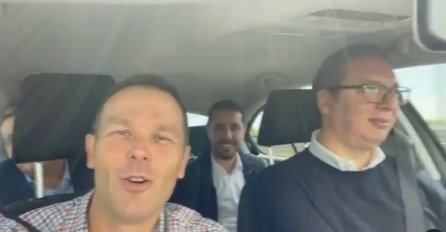 VUČIĆ VOZI, SINIŠA MALI SNIMA I GOVORI: "Imamo jednog  dobrog i nekvalifikovamog vozača"