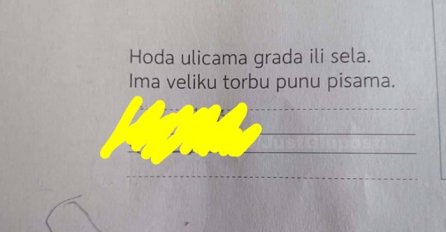 UČENIK JE DOBIO PITANJE "ko hoda ulicama grada ili sela, ima torbu punu pisama": Svi su napisali poštar, ali ne i ovaj dječak  - POGLEDAJTE NJEGOV ODGOVOR