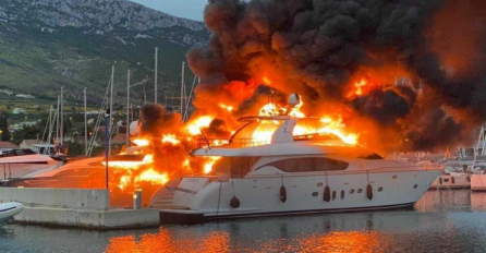 VELIKI POŽAR NA JADRANU: Zapalila se jahta, vatra se proširila na još nekoliko brodova (FOTO, VIDEO)