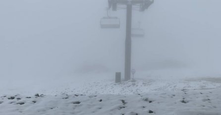 NA BJELAŠNICI JUTROS OSVANUO SNIJEG : Temperatura ispod nule