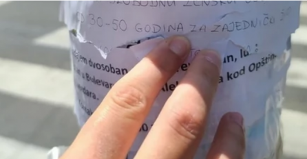 Penzioner iz Beograda dao OGLAS o kome danas bruji cijeli region: Evo šta je zalijepio na banderi, SRCE DA PUKNE