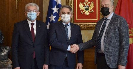 Komšić i Džaferović se susreli sa Krivokapićem (FOTO)