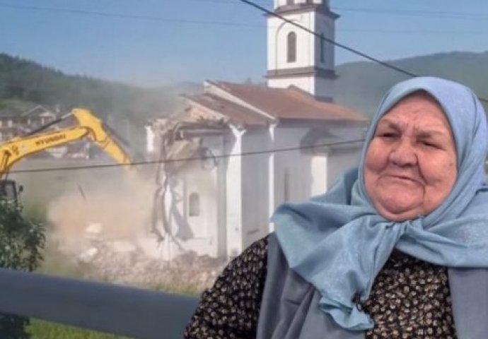 Pogledajte kako je iz zraka izgledalo rušenje crkve u avliji nane Fate Orlović