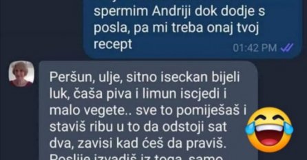DJEVOJKA SE TEK UDALA I PITALA MAMU RECEPT ZA RIBU, DA SPREMI RUČAK MUŽU: Zbog njene zadnje poruke BALKAN PLAČE OD SMIJEHA
