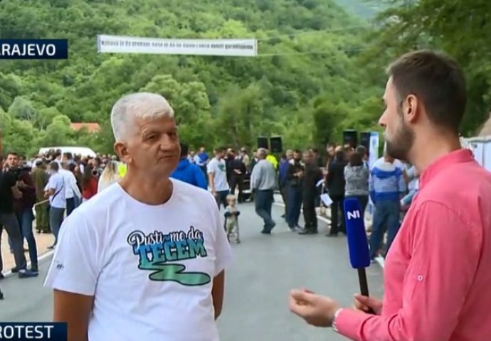 Protest protiv izgradnje malih hidroelektrana na Neretvici: Mašine neće proći!