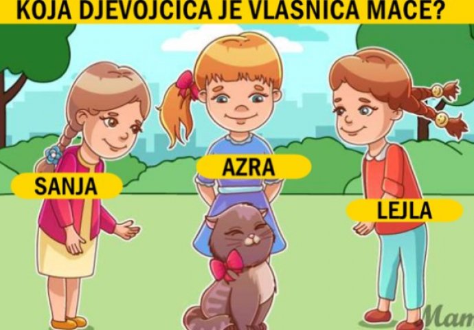 Mozgalica: Probajte pogoditi koja djevojčica je vlasnica mačke na slici
