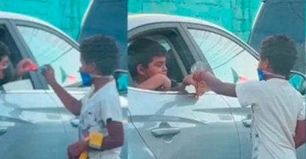 SIROMAŠNI DJEČAK POKUCAO JE NA PROZOR AUTOMOBILA: Ali nije ni slutio ko je iza stakla, susret koji je rasplakao milione (VIDEO)
