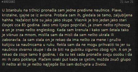 "U Istanbulu na tržnici pronašla sam jedne predivne naušnice"