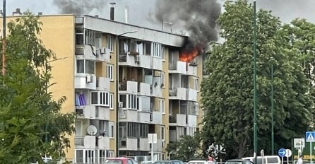 Gori stan na Ilidži: Stanari u panici istrčali iz zgrade (VIDEO)