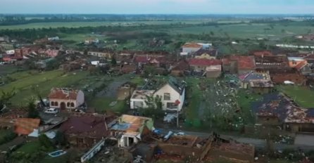Haotični prizori posljedica tornada u Češkoj snimljeni dronom