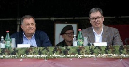 Dodik s Vučićem na vojnoj vježbi: “Radujemo se snazi Srbije, uživamo u tome”