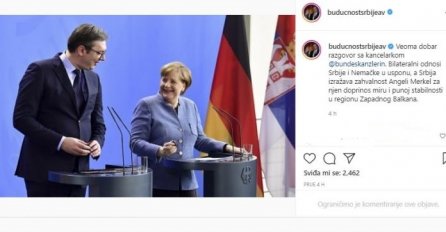 Vučić zahvalio Merkel na njenom doprinosu miru i stabilnosti na Zapadnom Balkanu