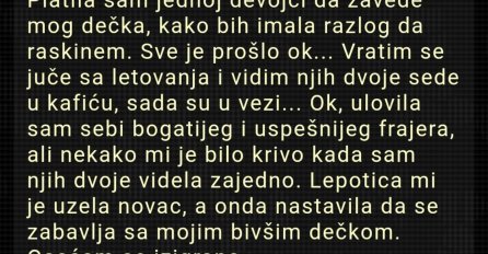 "Našla sam dobrostojećeg frajera"