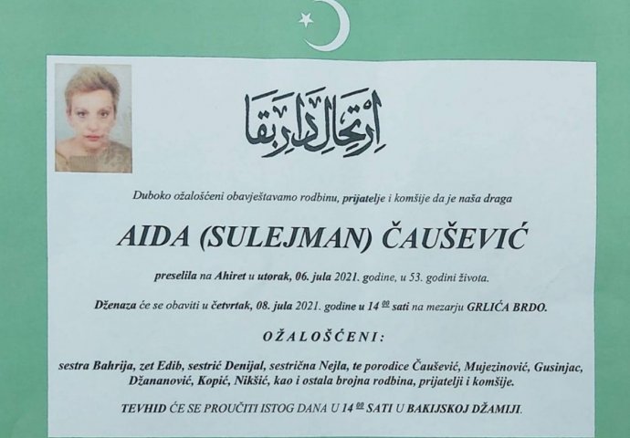 Tužne vijesti: U 53. godini preminula filmska radnica Aida Čaušević
