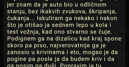 "Jednom sam pozajmio auto"