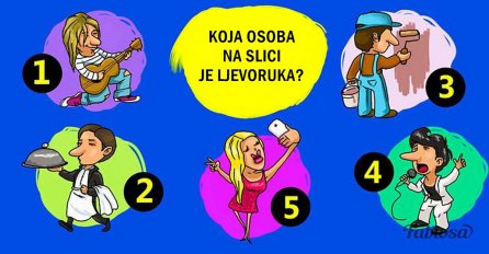 TREBATE SAMO DOBRO POGLEDATI: Koja osoba na slici je ljevoruka?