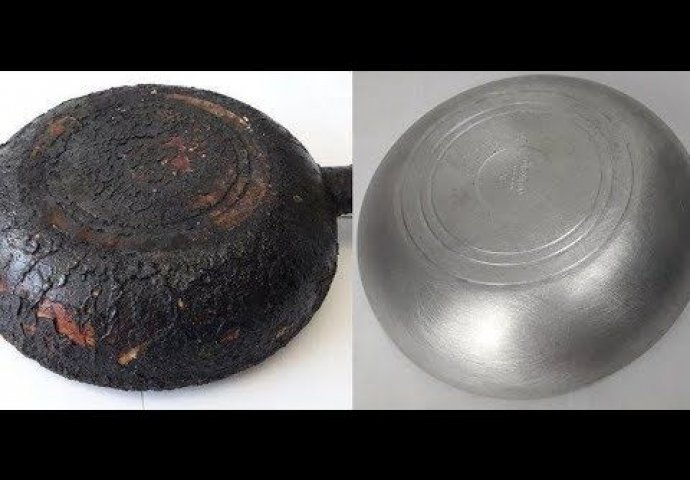 DA VAŠA TAVA PONOVO ZABLISTA! Riješite se tvrdokornih masnoća pomoću OVOG TRIKA! /VIDEO/