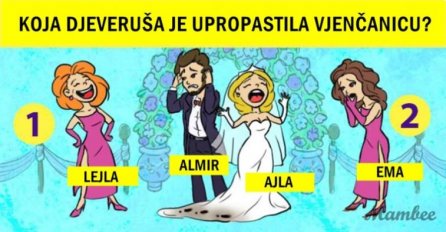 GARANTUJEM DA NE ZNATE TAČAN ODGOVOR! KOJA DJEVERUŠA JE UPROPASTILA VJENČANICU? Jedan detalj odaje tajnu, VIDITE LI VI?