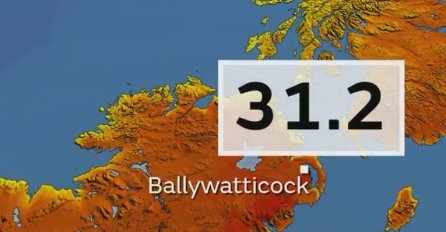 Danas je u Sjevernoj Irskoj izmjerena najviša temperatura ikad