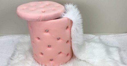 OD PLASTIČNE KANTE NAPRAVILA LUKS TABURE: Divan ukras u sobi i mjesto za sitnice za vrlo malo para (VIDEO)