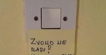 POKVARILO IM SE ZVONO NA VRATIMA, ČEKAJTE DA VIDITE PORUKU KOJU SU OSTAVILI ZA KOMŠIJE: Hit slika obišla Hrvatsku, EVO ŠTA PIŠE (FOTO)