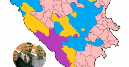 Jasmin Mujanović izradio kartu koja slikovito prikazuje HDZ-ov prijedlog izmjene Izbornog zakona