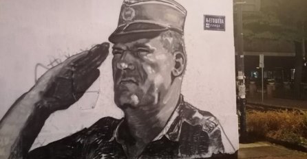 U Beogradu osvanuo novi mural sa likom Ratka Mladića