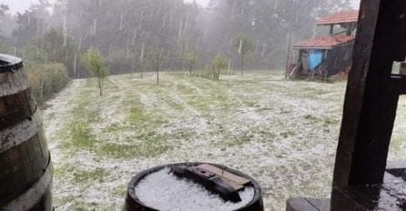 SNAŽNO NEVRIJEME U HRVATSKOJ: U nekim dijelovima padao grad veličine lješnika