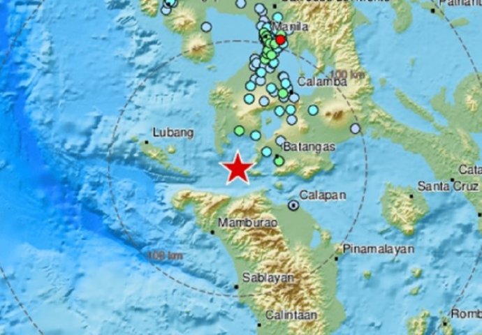 Potres jačine 6.6 po Richteru pogodio Filipine