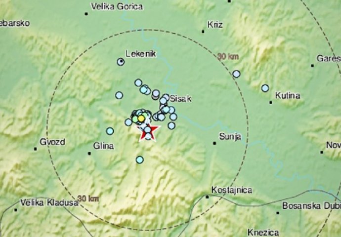 Novi zemljotres jutros u Hrvatskoj