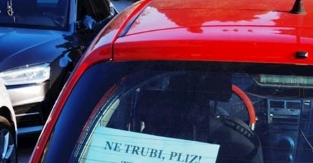 VOZAČICA PORUKOM ODUŠEVILA HILJADE LJUDI: Morate vidjeti zašto moli da joj se ne trubi (FOTO)