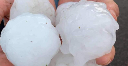 UNIŠTIO USJEVE, DRVEĆE I AUTOMOBILE:  Krupan grad veličine teniske loptice pogodio sjever Italije 