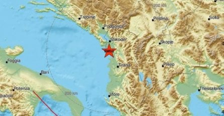 Potres u Albaniji magnitude 4.5