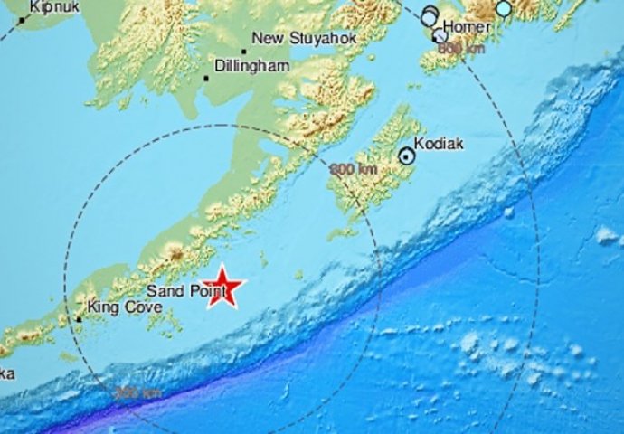 Potres magnitude 8.2 zabilježen kod Aljaske, izdano upozorenje za tsunami