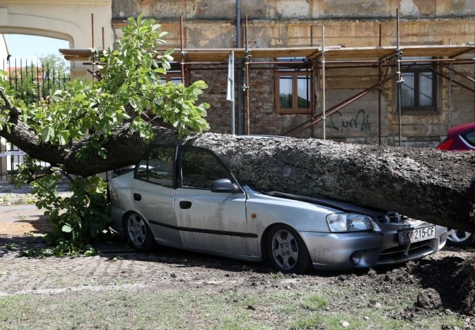 Olujno nevrijeme poharalo region, pogledajte prizore iz Hrvatske: Vjetar čupao drveće