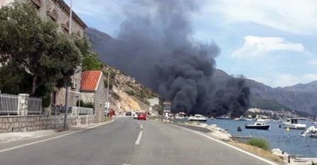 Presipali gorivo kod Dubrovnika, planuo požar. Izgorjeli gliseri, skuteri, vozila...