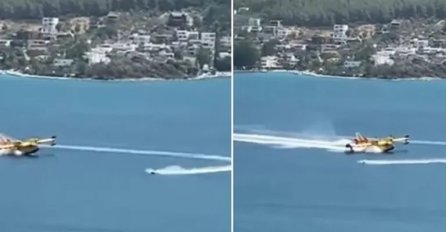 Vozač jet-skija presjekao put kanaderu koji je uzimao vodu, pilot kočio da izbjegne sudar