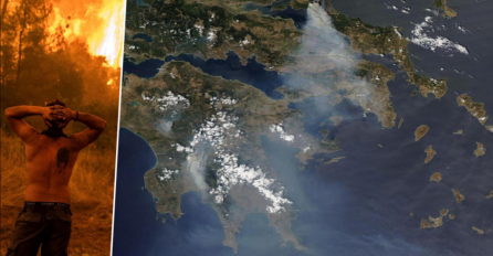 Satelitske snimke pokazuju strahoviti razmjer požara u Grčkoj: ‘Sami smo. Bliži nam se kraj‘ (FOTO)