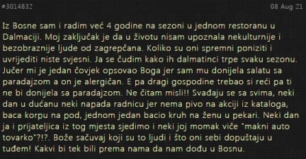 "Iz Bosne sam i radim već 4 godine na sezoni"