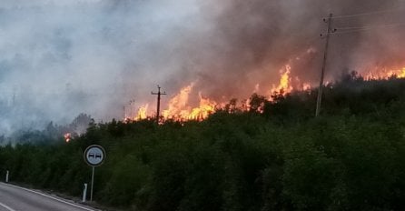 Teška situacija sa požarima u Hercegovini: Vatra zaustavljena u blizini kuća