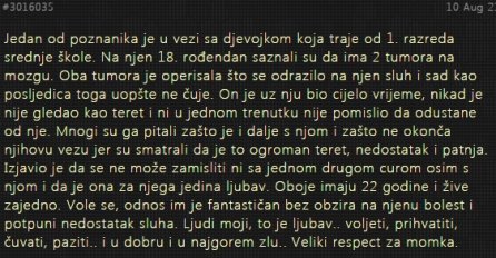 "Jedan od poznanika je u vezi sa djevojkom koja traje od 1. razreda srednje škole"