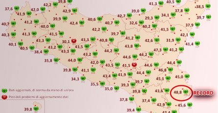 Danas je izmjerena najviša temperatura u Evropi ikad