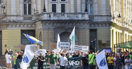 U Sarajevu završen protest protiv Povorke ponosa