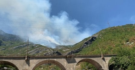 Požare u Stocu gase i stanovnici, u Jablanici očekuju znatno nepovoljniju sliku