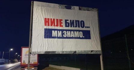Negiranje genocida s pažljivo probranim riječima: U Rogatici osvanuo plakat s natpisom "Nije bilo..."