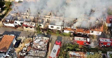 Vatra u Buća Potoku "progutala" cijeli stambeni kompleks, pogledajte snimke iz zraka